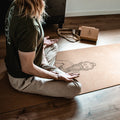 Asana på kork yogamåtte