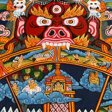 Wheel of Samsara closeup